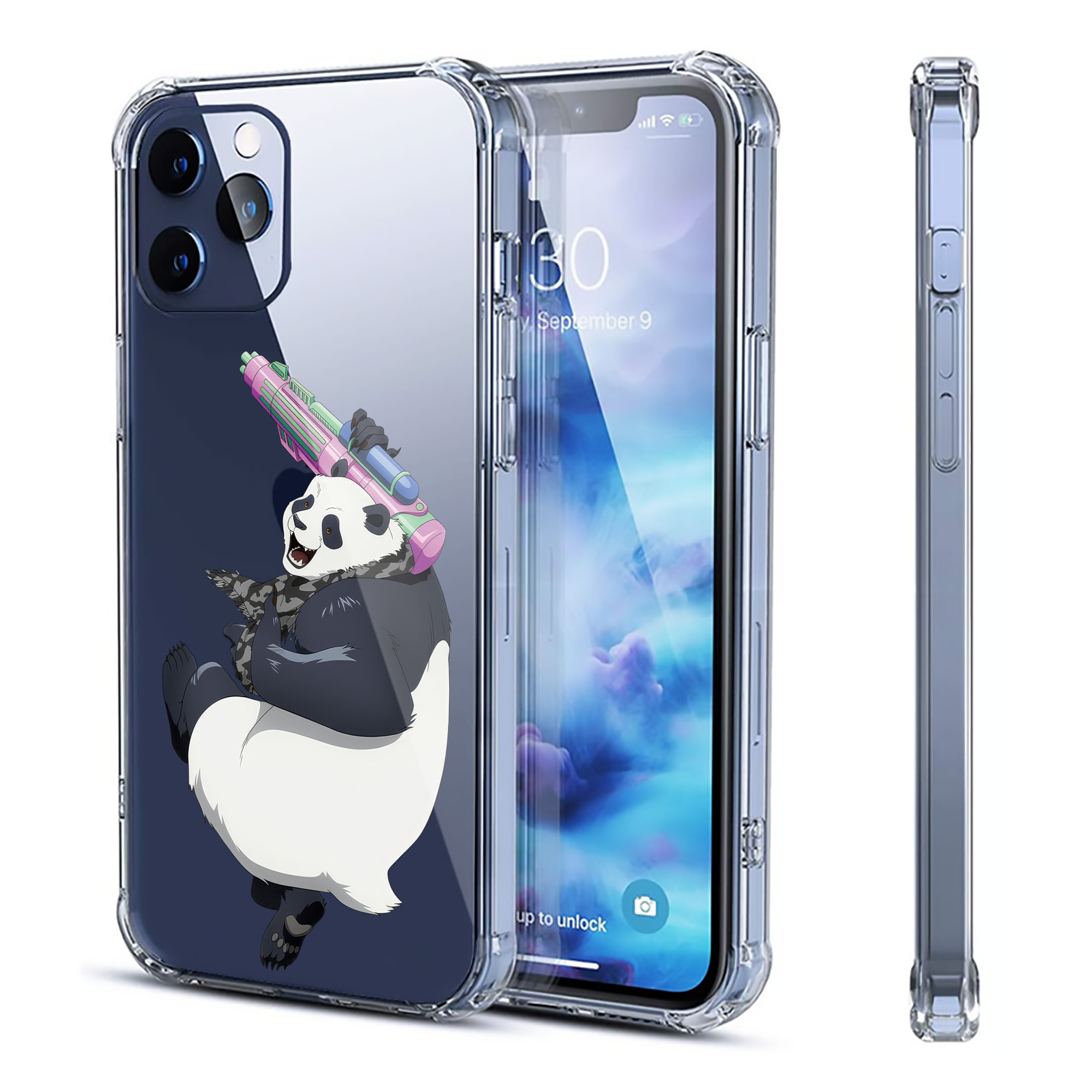 （画像用） 呪術廻戦 Jujutsu Kaisen 【iPhone 12シリーズ対応】透明スマホケース（クリアソフトケース）